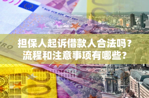 济南担保人起诉借款人合法吗？流程和注意事项有哪些？
