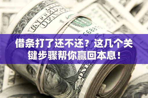 济南借条打了还不还？这几个关键步骤帮你赢回本息！
