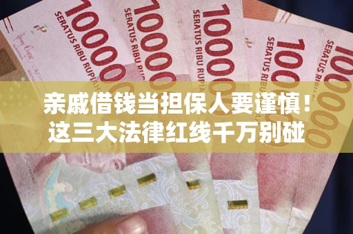 济南亲戚借钱当担保人要谨慎！这三大法律红线千万别碰