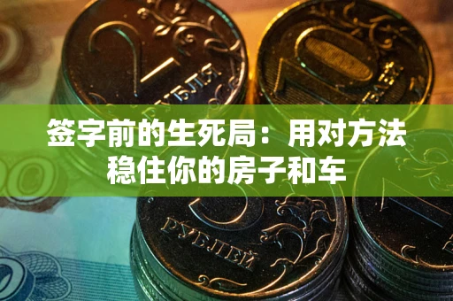济南签字前的生死局：用对方法稳住你的房子和车