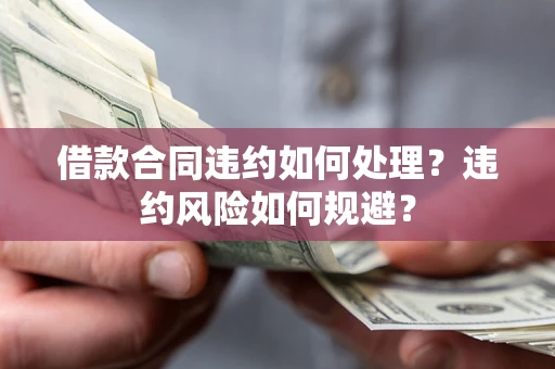 济南借款合同违约如何处理？违约风险如何规避？