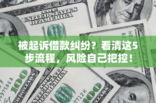 济南被起诉借款纠纷？看清这5步流程，风险自己把控！