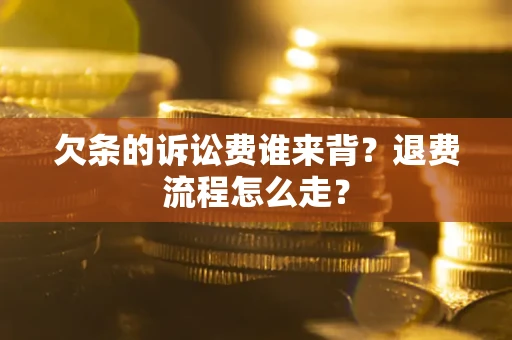 济南欠条的诉讼费谁来背？退费流程怎么走？